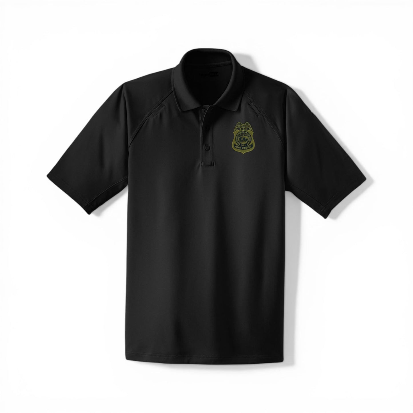 MEN'S TACTICAL POLO-CS410 NPS OD BADGE