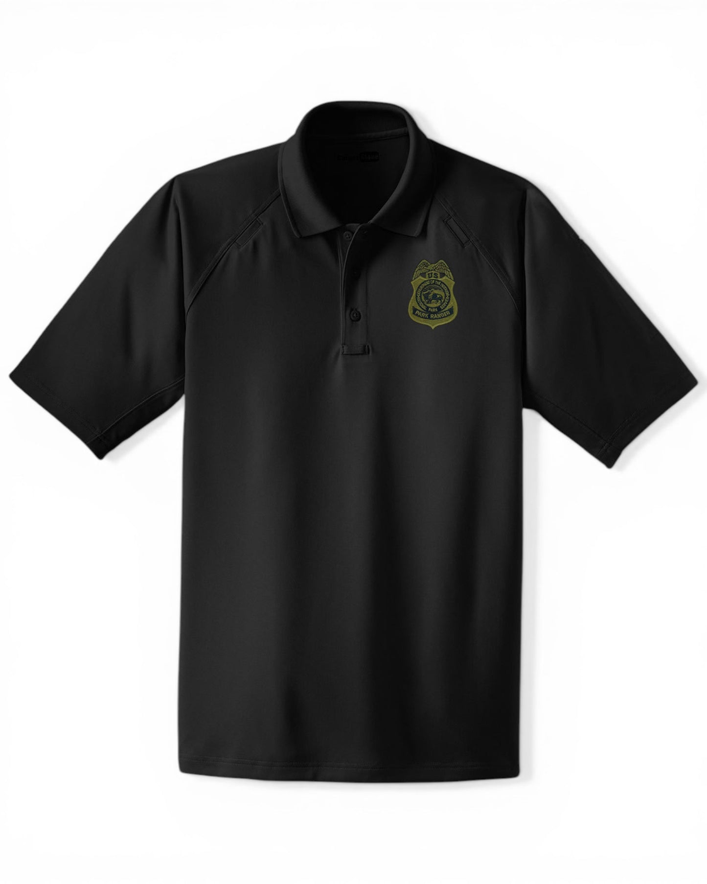 MEN'S TACTICAL POLO-CS410 NPS OD BADGE