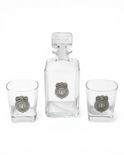 AF OSI Pewter Decanter Set