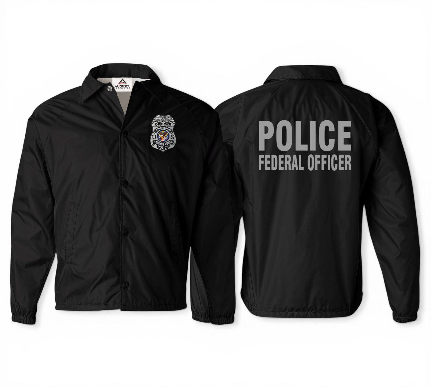 VA POLICE OFFICER BADGE RAID JACKET-BLACK/GREY INK-3100 CLEARANCE