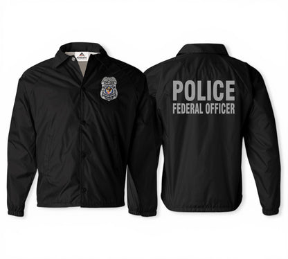 VA POLICE OFFICER BADGE RAID JACKET-BLACK/GREY INK-3100 CLEARANCE