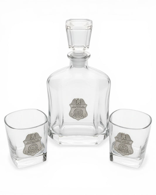 CBP PEWTER DECANTER SET