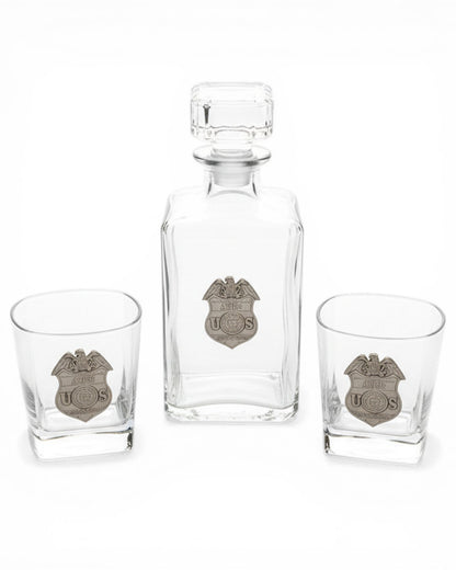 ATF PEWTER DECANTER SET