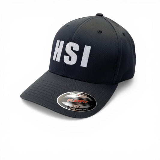 HSI WHITE LETTER ON DARK NAVY FLEXFIT HAT