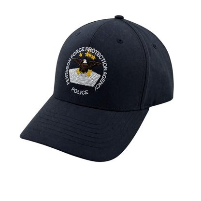 PENTAGON POLICE SEAL EMBROIDERED ON FLEXFIT HAT-NAVY