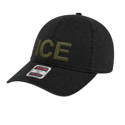 ICE LETTERS EMBROIDERED LOW PROFILE HAT