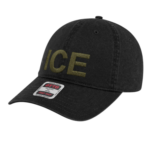 ICE LETTERS EMBROIDERED LOW PROFILE HAT
