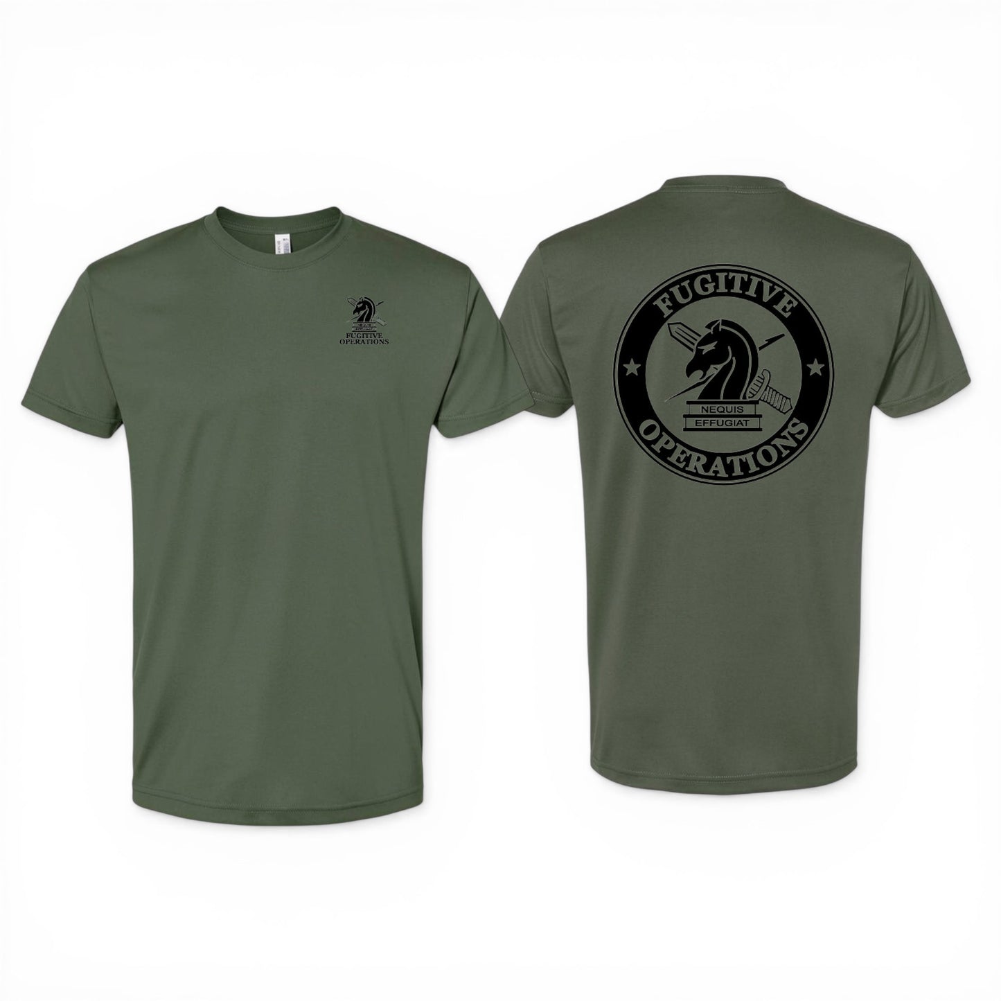 PRINTED ICE FUGITIVE OPS MADE IN THE USA FINE JERSEY T-SHIRT BA5000 CLEARANCE