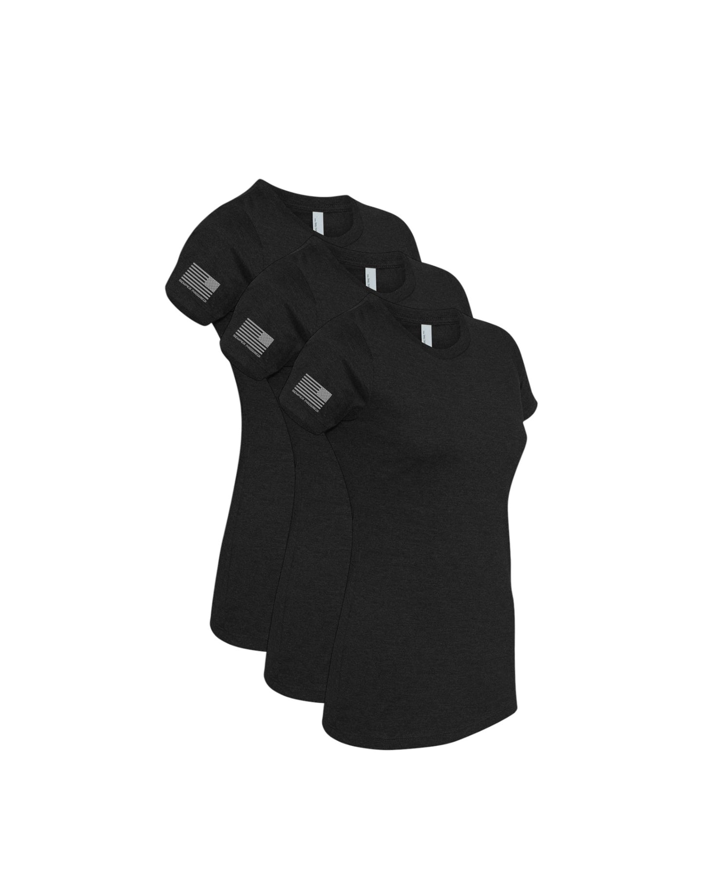 NEXT LEVEL 3 PACK SEMPER PROGREDI REV FLAG LADIES SHIRT-6610 ** FREE PVC PATCH