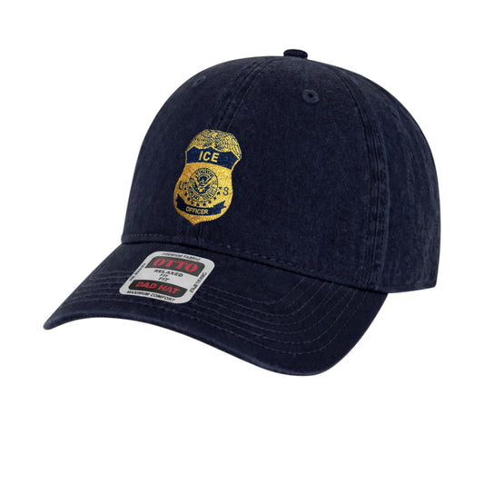 ICE OFFICER BADGE LOW PROFILE HAT