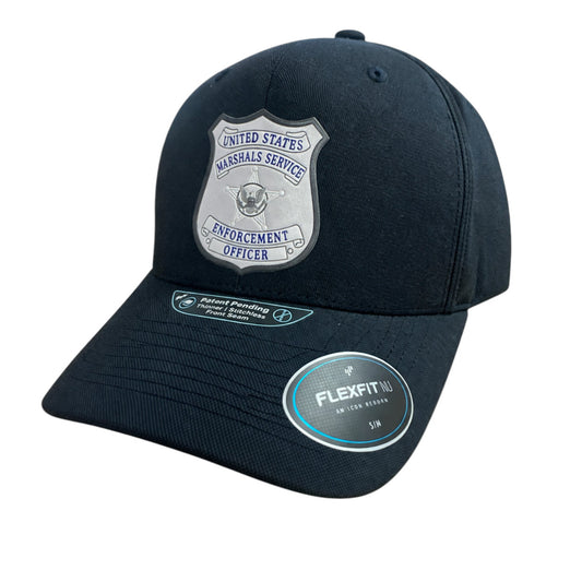USMS ENFORCEMENT OFFICER BADGE FLEXFIT HAT