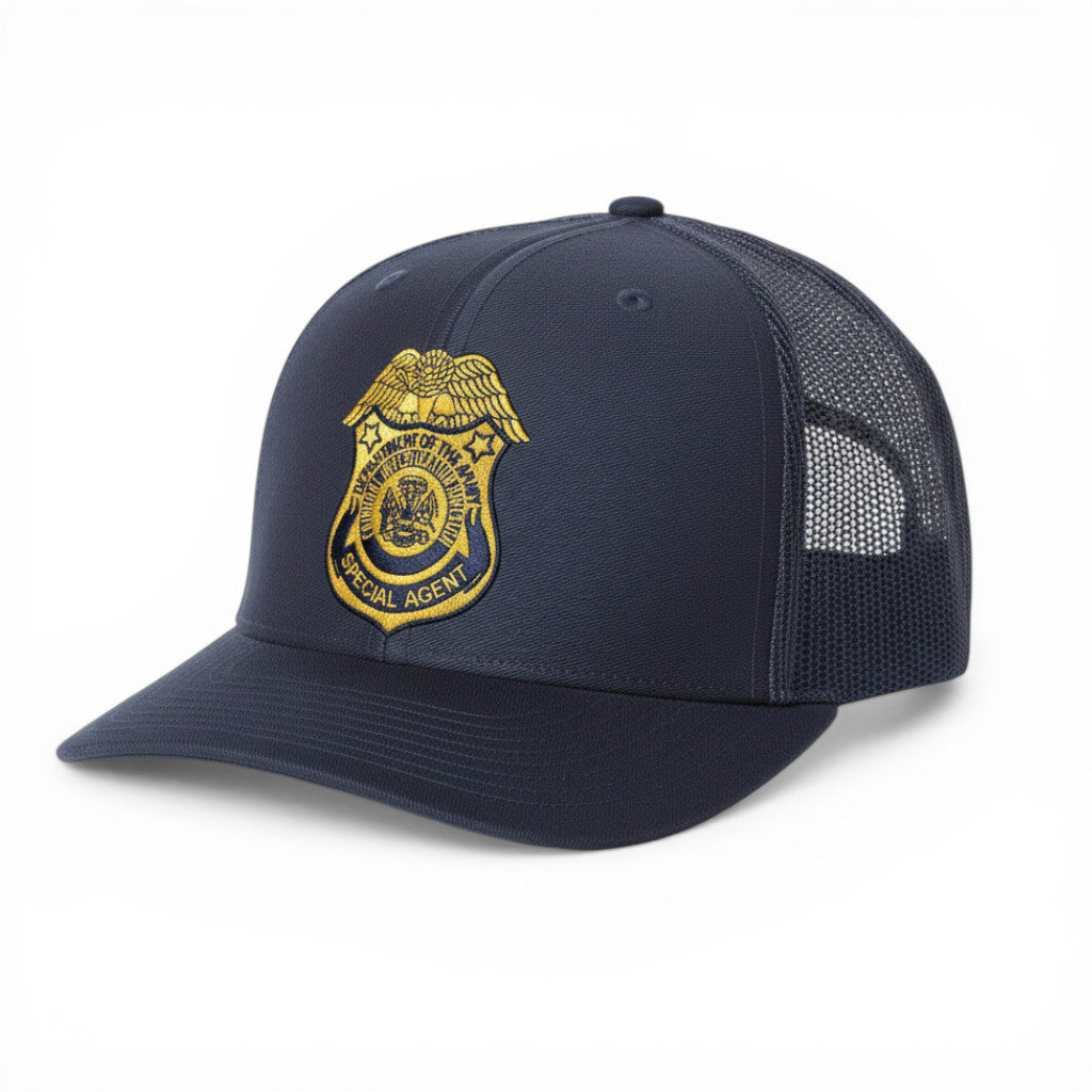 ARMY CID SPECIAL AGENT BADGE ON RICHARDSON HAT-112