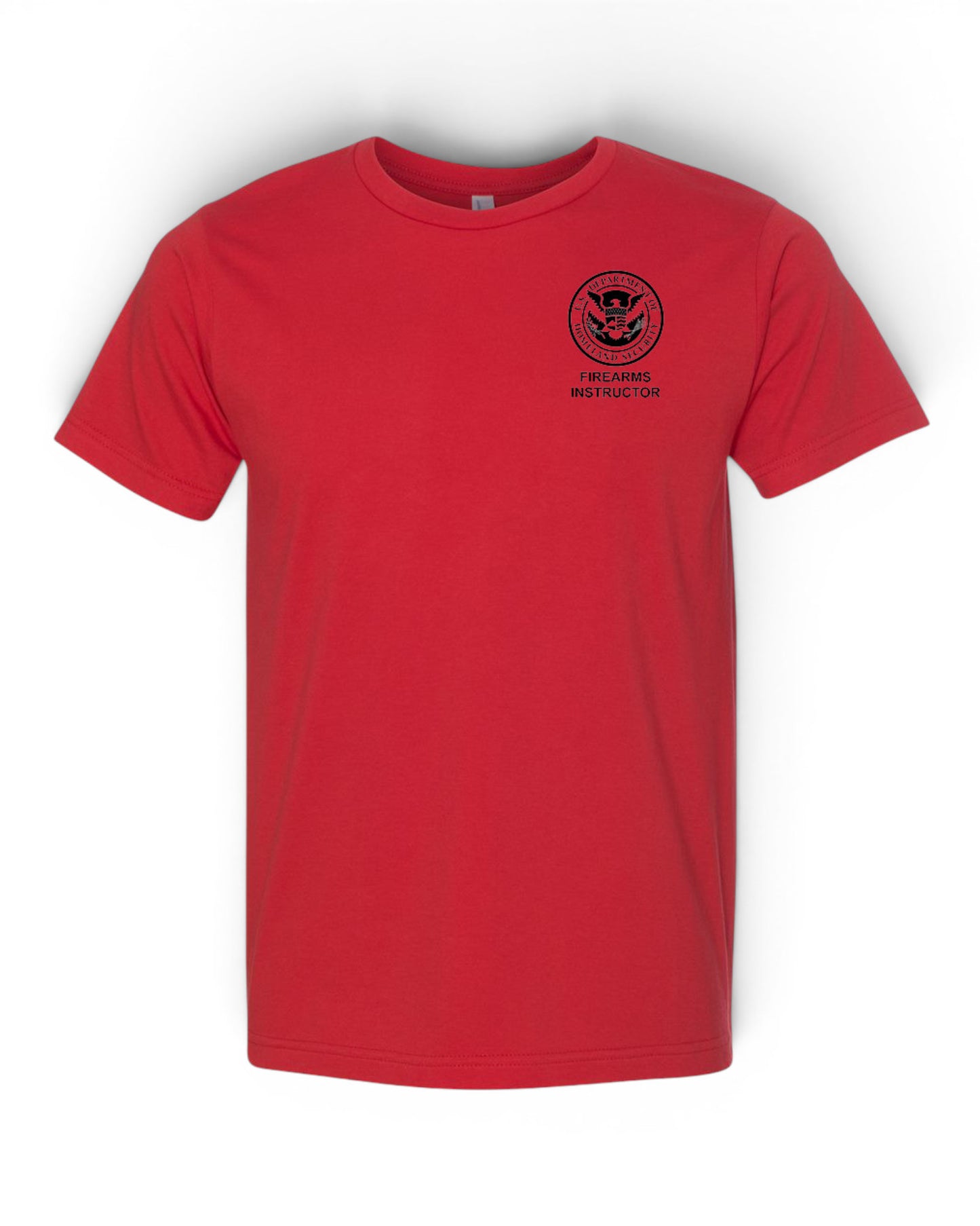 PRINTED DHS FIREARMS INSTRUCTOR MADE IN THE USA FINE JERSEY T-SHIRT BA5000