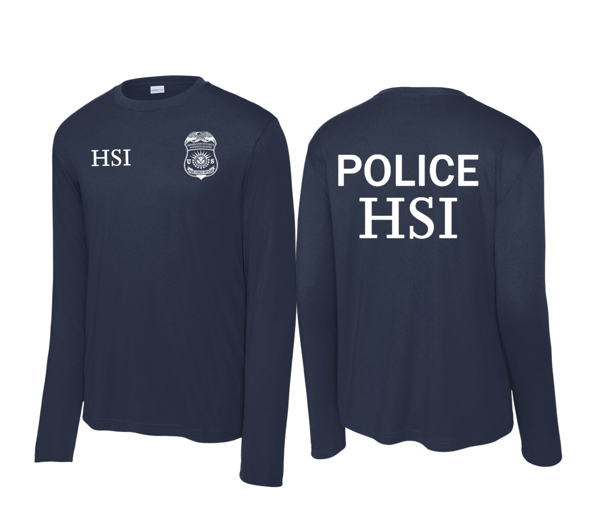 HSI TASK FORCE OFFICER LONGSLEEVE WICKING RAID TSHIRT-ST350LS