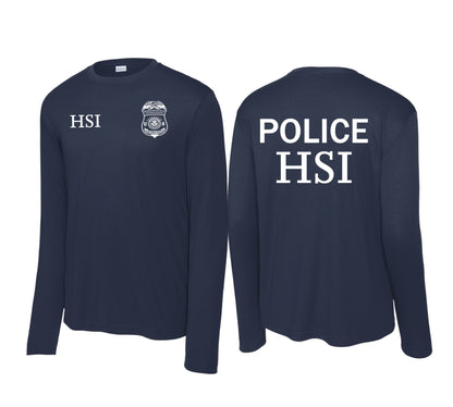 HSI TASK FORCE OFFICER LONGSLEEVE WICKING RAID TSHIRT-ST350LS