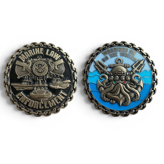 NEW! MARINE LAW ENFORCEMENT COIN