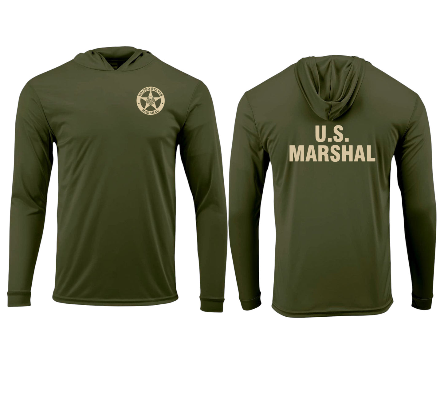 USMS HOODED PULLOVER L/S T-SHIRT 220
