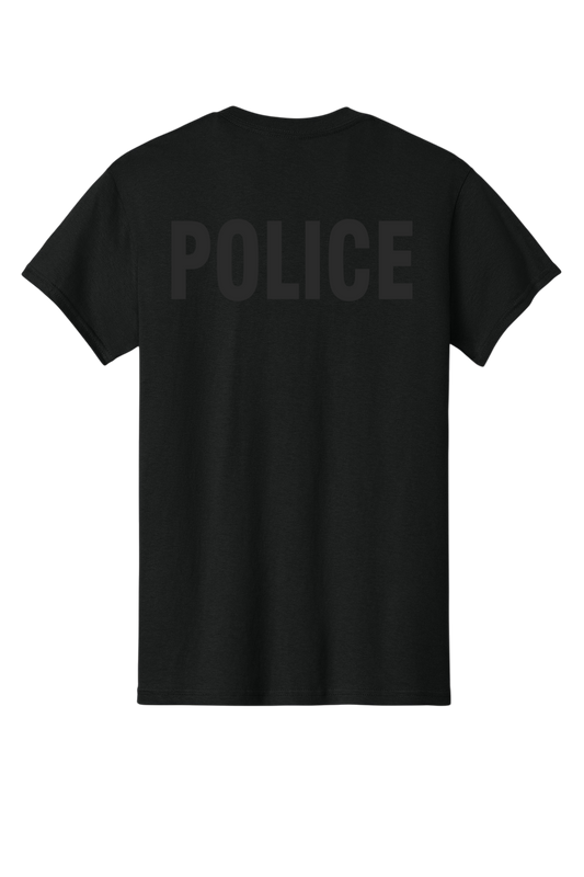 POLICE BACKPRINT AGENCY RAID T-SHIRT GILDAN HEAVY COTTON 5000 CLEARANCE