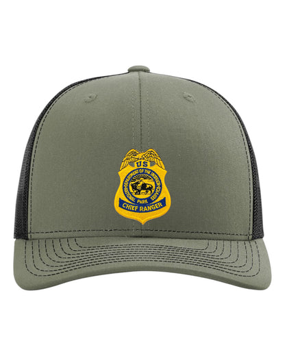 NPS BADGE ON RICHARDSON HAT