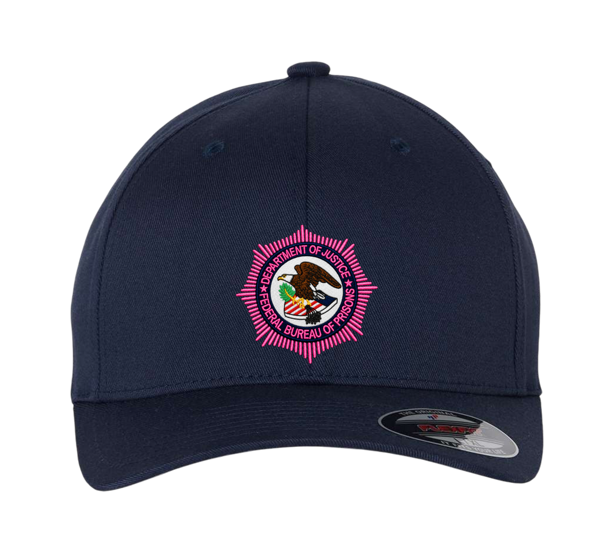 BOP EMBROIDERED STARBURST BADGE PINK/MULTI FLEXFIT HAT-6277