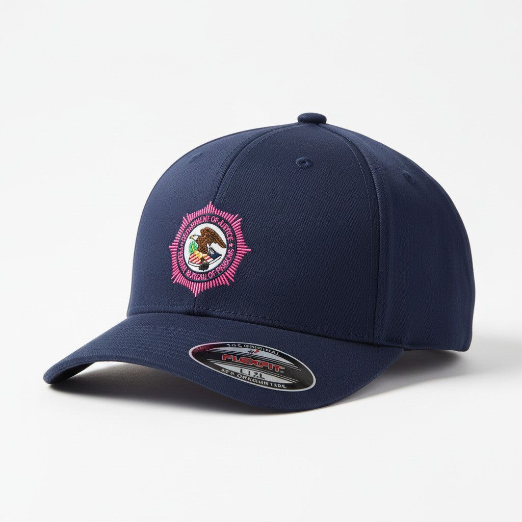 BOP EMBROIDERED STARBURST BADGE PINK/MULTI FLEXFIT HAT-6277