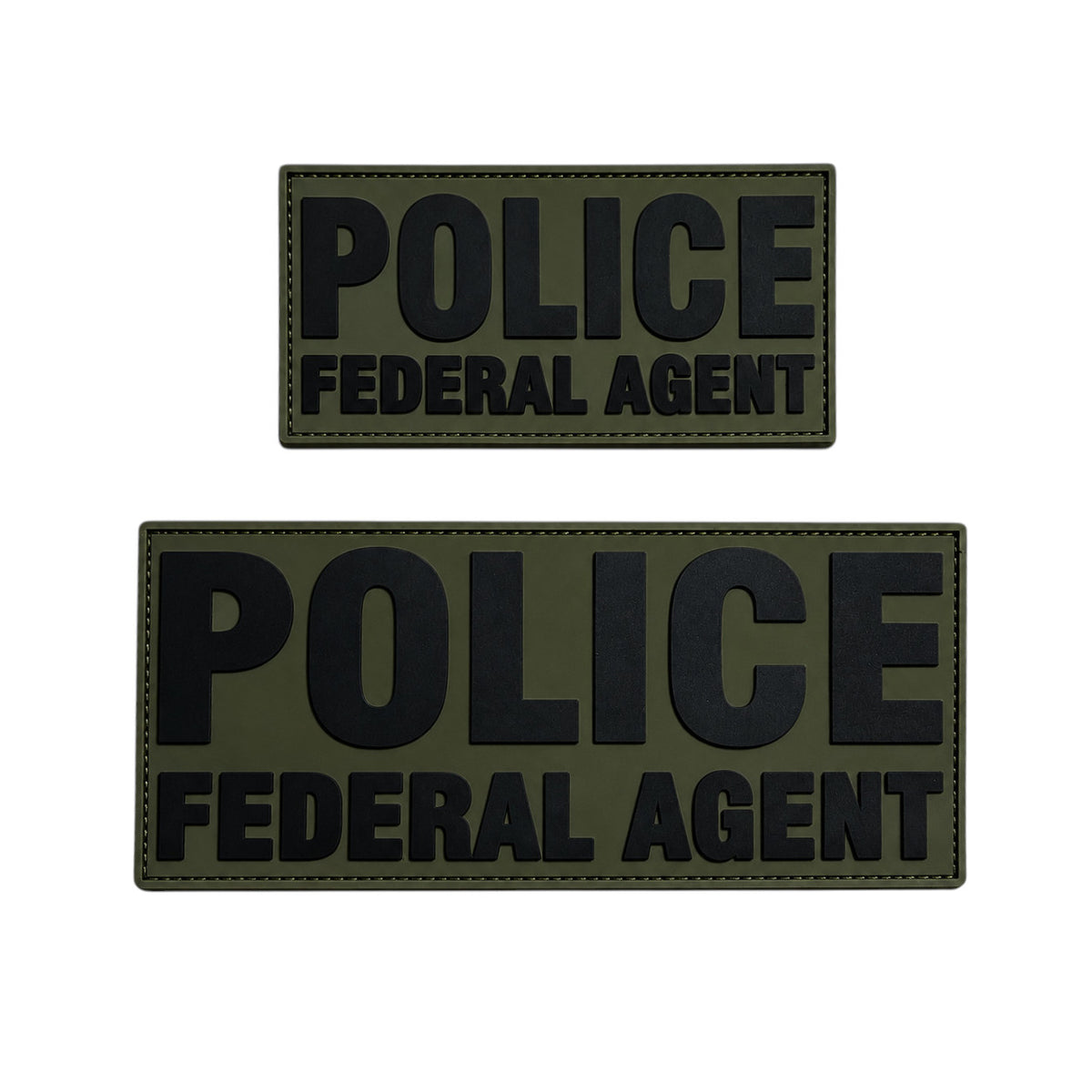 NEW POLICE FEDERAL AGENT PVC PATCH SET