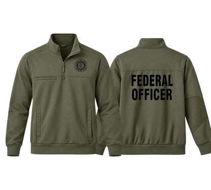 5.11 JOB SHIRT 1/4 ZIP 2.0 WITH W/ BLACK BOP BADGE