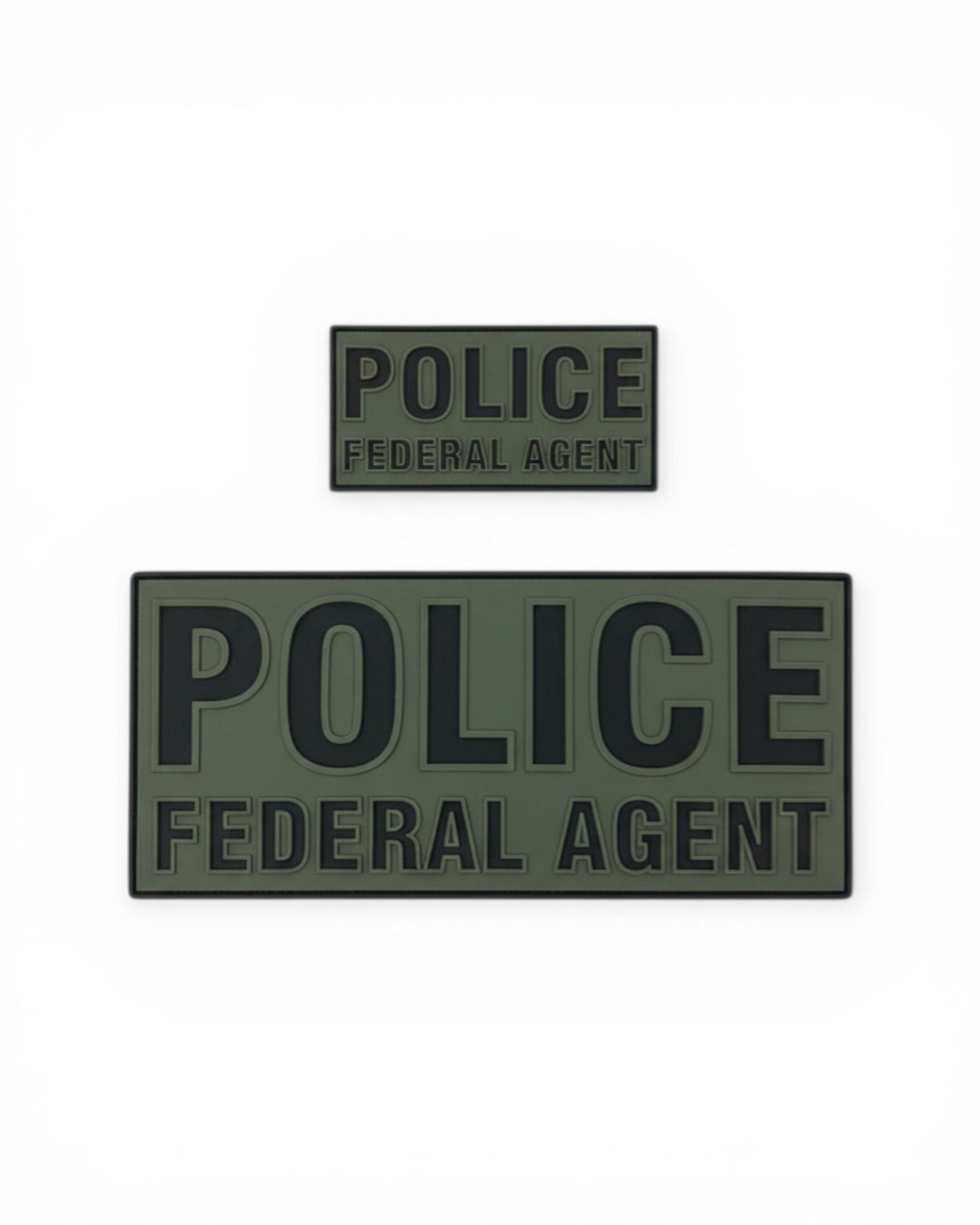NEW! POLICE FEDERAL AGENT PVC PATCH SET