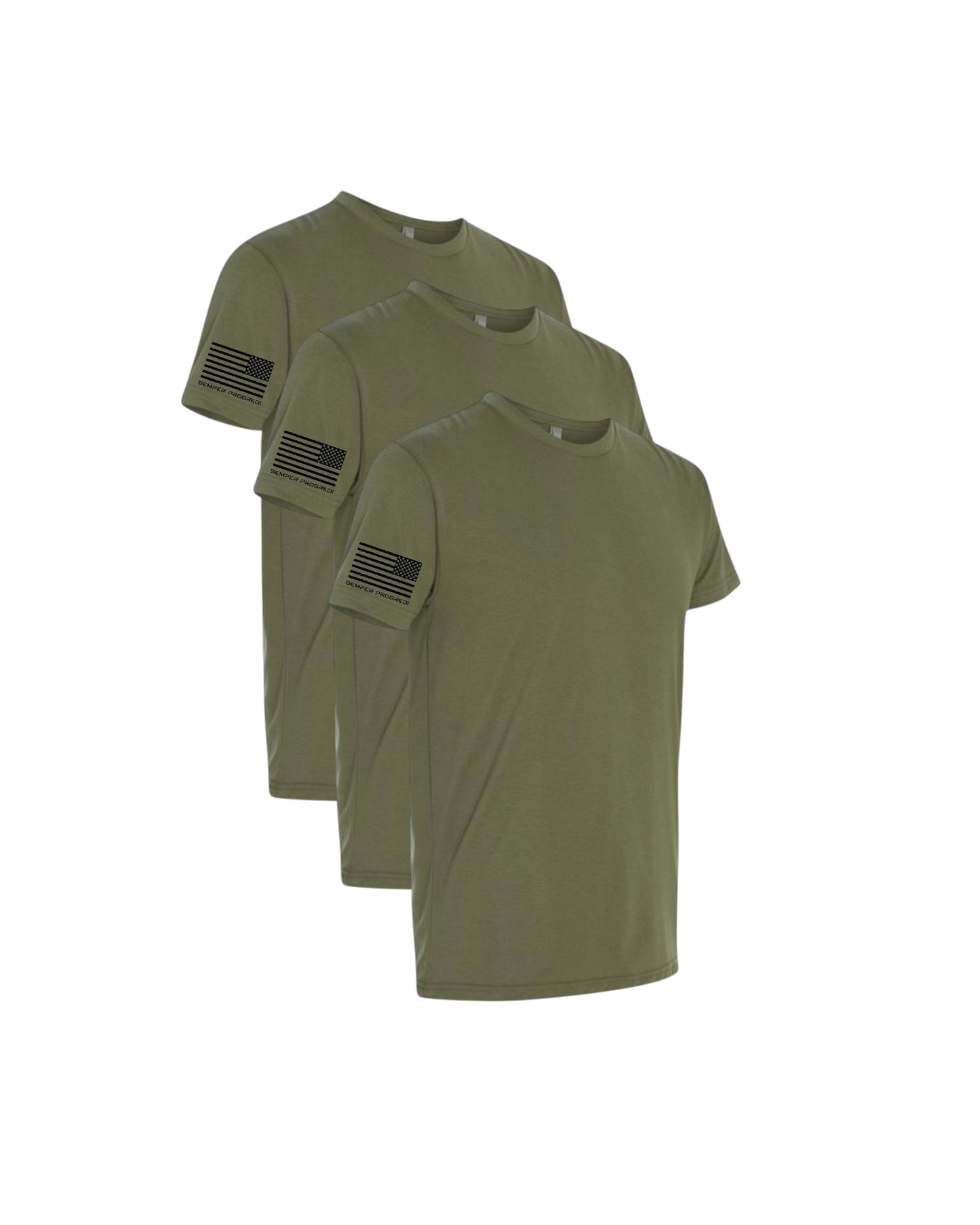 NEXT LEVEL 3 PACK SEMPER PROGREDI REV FLAG SHIRT-6410