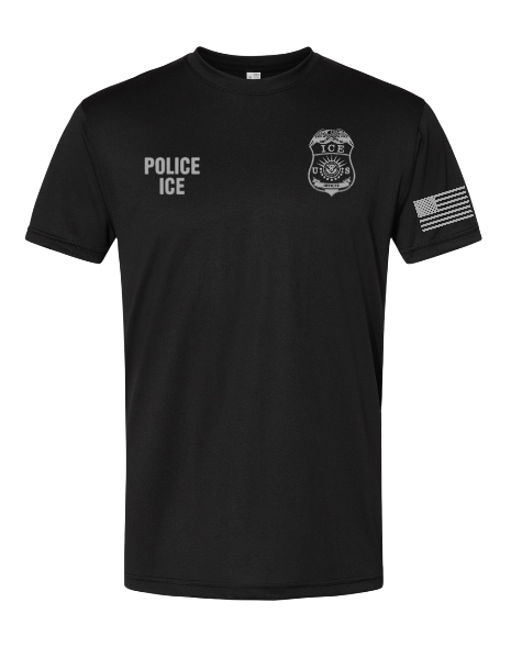 ICE OFFICER RAID MADE IN THE USA PERFOMANCE T-SHIRT BA5300 CLEARANCE