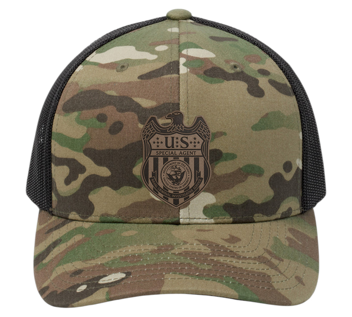 NCIS S/A LEATHERETTE PATCH ON YP CLASSIC HAT-STC39