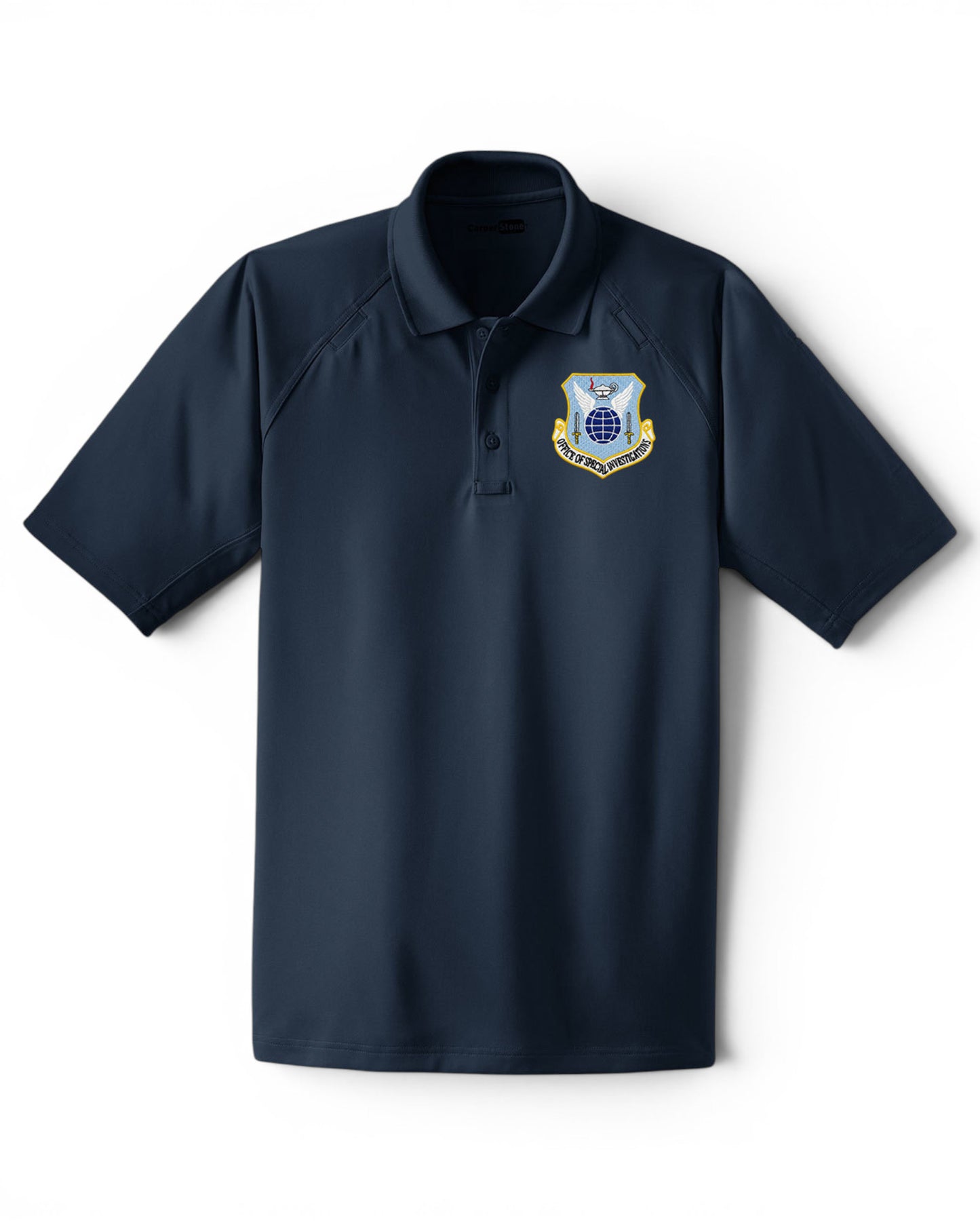 MEN'S AF OSI COMMAND SHIELD FULL COLOR CORNERSTONE TACTICAL POLO-CS410