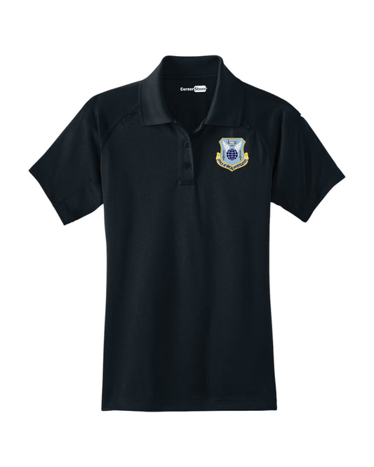 WOMEN'S AF OSI COMMAND SHIELD FULL COLOR CORNERSTONE TACTICAL POLO-CS411