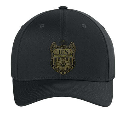 NCIS S/A LEATHERETTE PATCH ON FLEXFIT HAT-6277