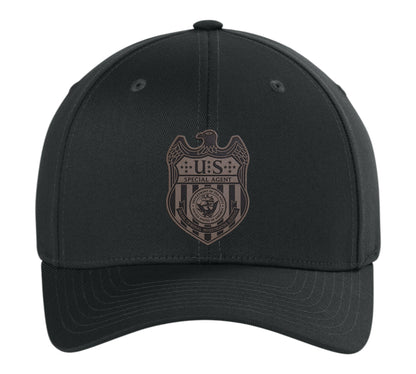 NCIS S/A LEATHERETTE PATCH ON FLEXFIT HAT-6277