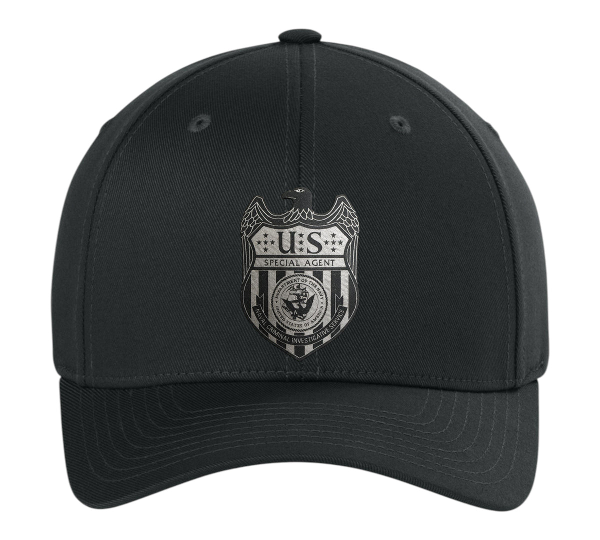 NCIS S/A LEATHERETTE PATCH ON FLEXFIT HAT-6277