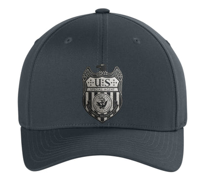 NCIS S/A LEATHERETTE PATCH ON FLEXFIT HAT-6277