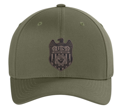 NCIS S/A LEATHERETTE PATCH ON FLEXFIT HAT-6277