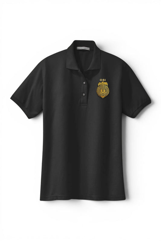 WOMEN'S AF OSI BADGE PORT AUTHORITY POLO - L500