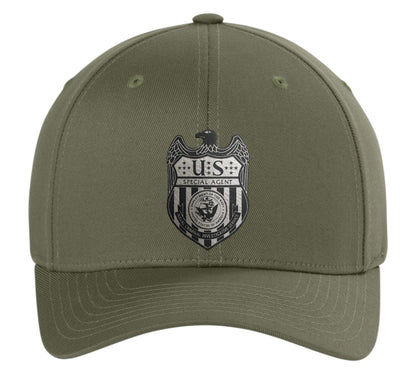 NCIS S/A LEATHERETTE PATCH ON FLEXFIT HAT-6277