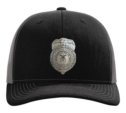 AF OSI BADGE LEATHERETTE PATCH ON RICHARDSON HAT-112