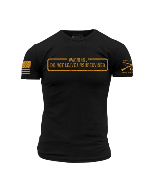 GRUNT STYLE NEEDS SUPERVISION T-SHIRT BLACK