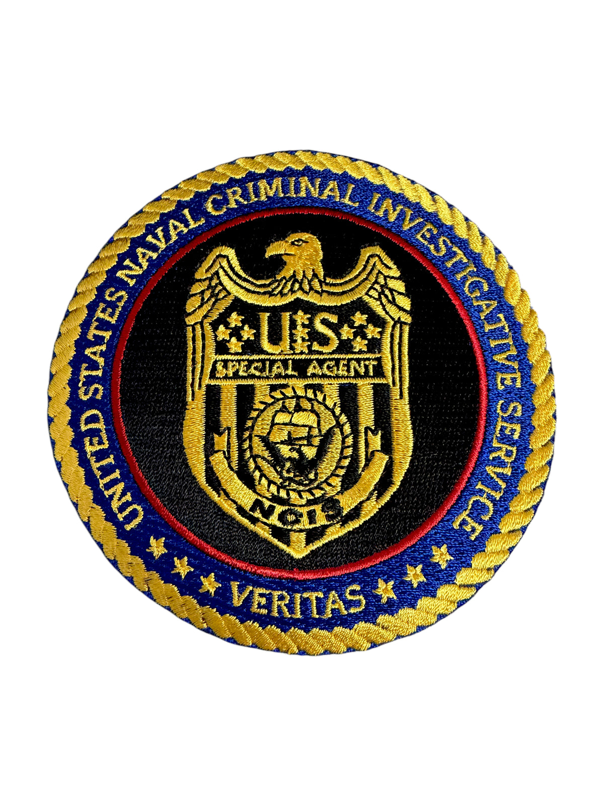NEW NCIS SEAL PATCH GOLD/MULTI 4"