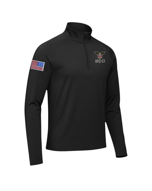 MEN'S IRS CI S/A SEAL W/ REV MULTI FLAG 1/4 ZIP PULLOVER-ST850