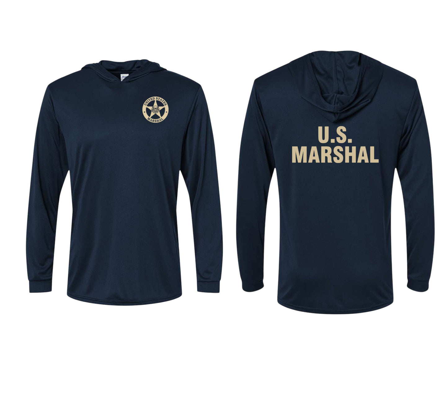 USMS HOODED PULLOVER L/S T-SHIRT 220