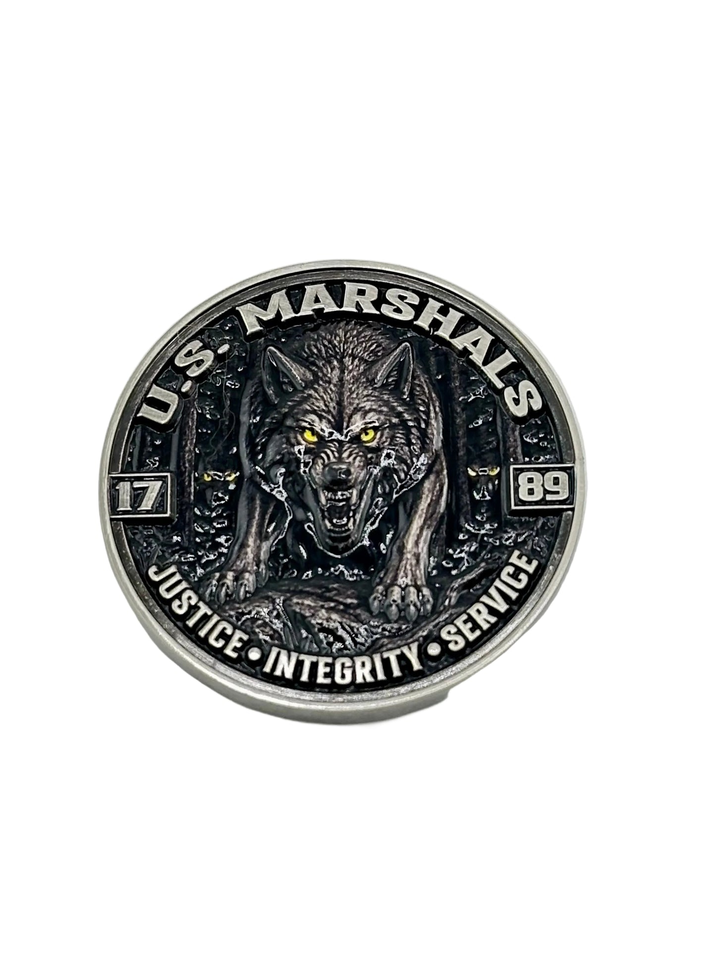 USMS WE HUNT IN PACKS CHALLENGE COIN