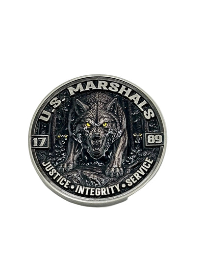USMS WE HUNT IN PACKS CHALLENGE COIN