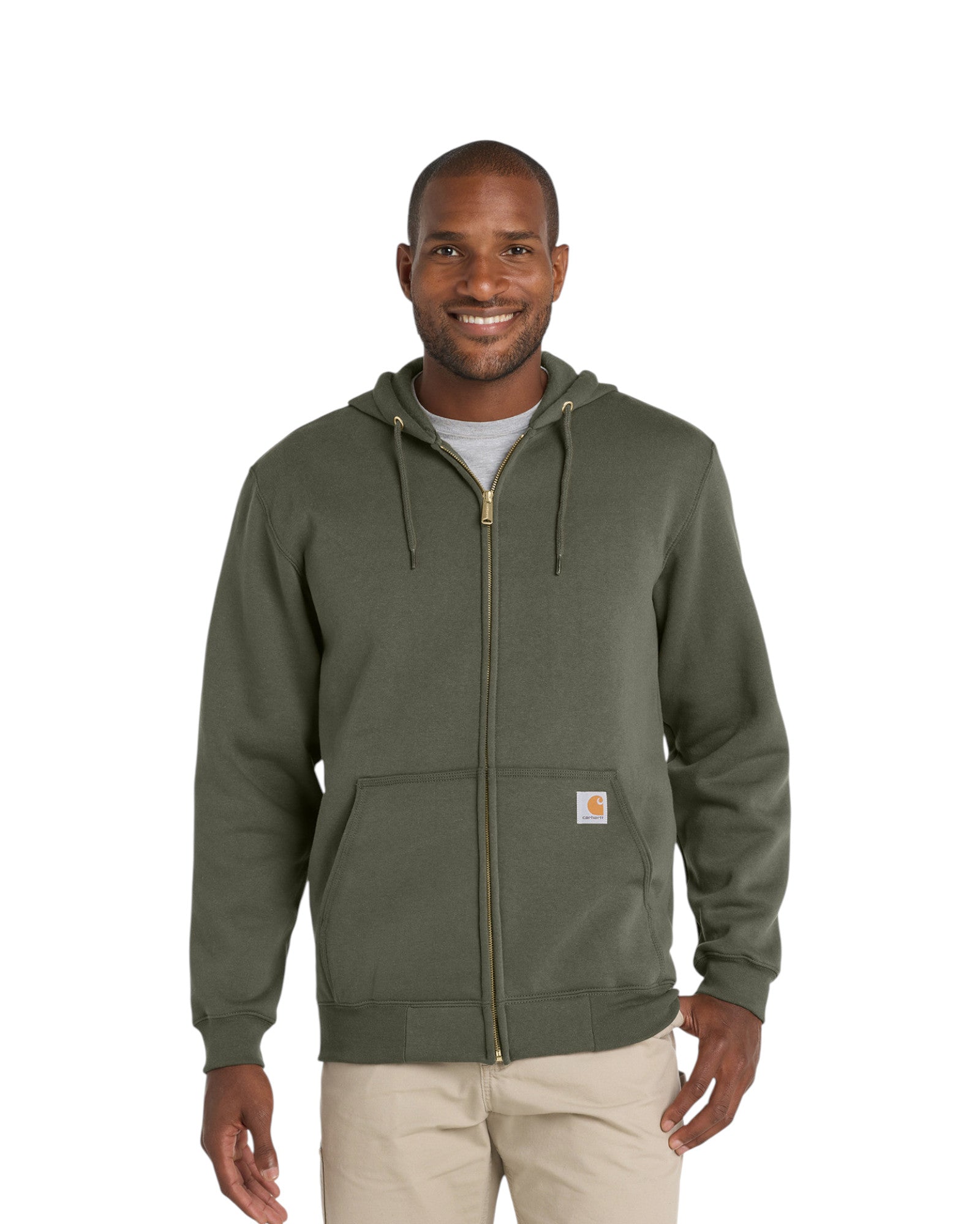 CTK122 Carhartt Midweight Hooded Zip-Front Sweatshirt