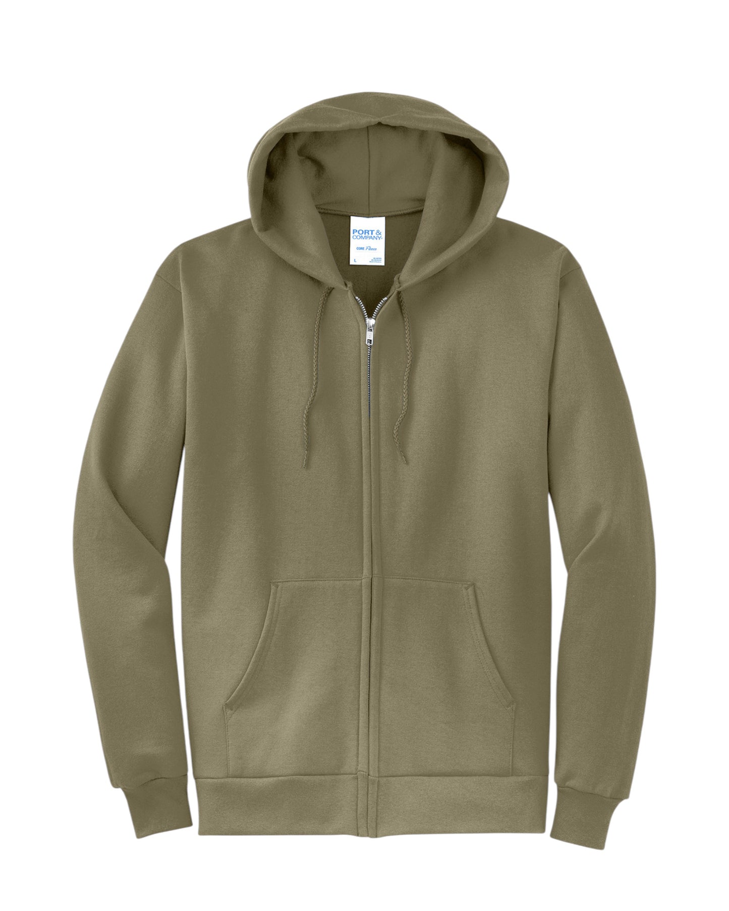 FULL ZIP HOODED SWEATSHIRT 50/50 FLEECE PC78ZH