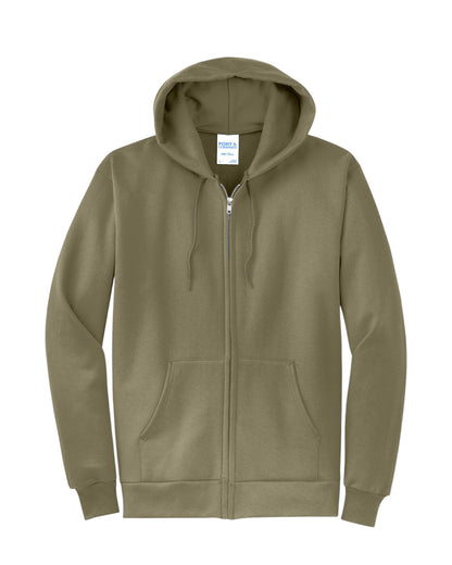 FULL ZIP HOODED SWEATSHIRT 50/50 FLEECE PC78ZH